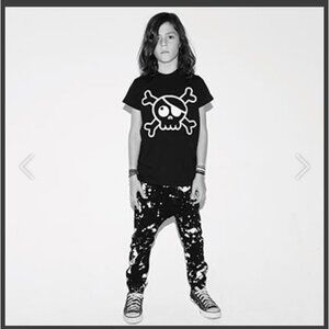 NUNUNU Splash Baggy Pants Black Sz 2/3